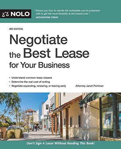 Stock image for Negotiate the Best Lease for Your Business for sale by Better World Books: West