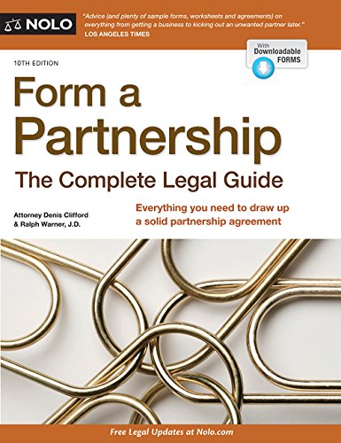 Beispielbild fr Form a Partnership : The Complete Legal Guide zum Verkauf von Better World Books: West