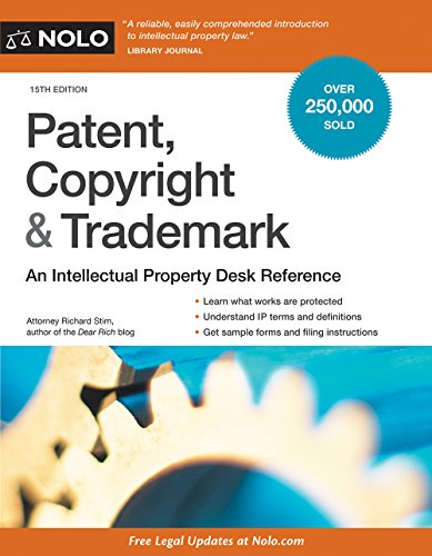 Beispielbild fr Patent, Copyright and Trademark : An Intellectual Property Desk Reference zum Verkauf von Better World Books: West