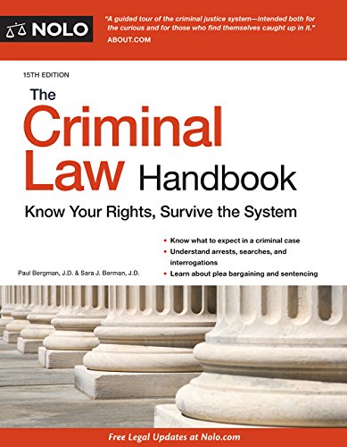 Stock image for Criminal Law Handbook, The: Know Your Rights, Survive the System for sale by HPB-Red