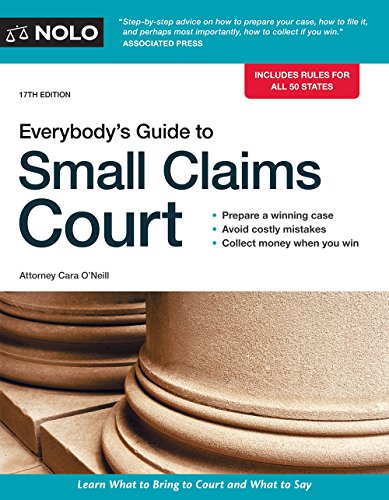 Beispielbild fr Everybody's Guide to Small Claims Court zum Verkauf von Better World Books
