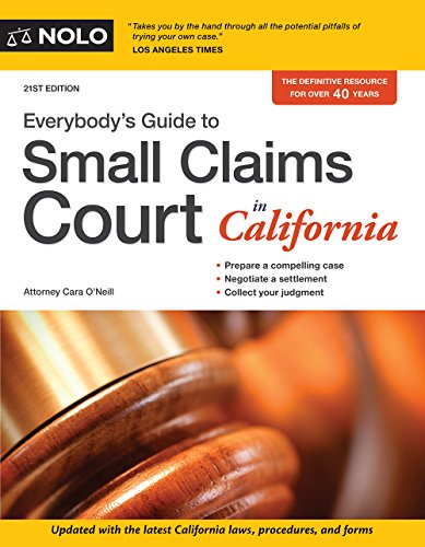 Beispielbild fr Everybody's Guide to Small Claims Court in California zum Verkauf von Buchpark