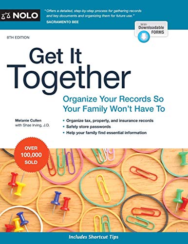 Beispielbild fr Get It Together: Organize Your Records So Your Family Won't Have To zum Verkauf von ZBK Books
