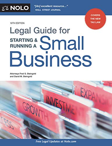 Imagen de archivo de Legal Guide for Starting Running a Small Business a la venta por Books-FYI, Inc.