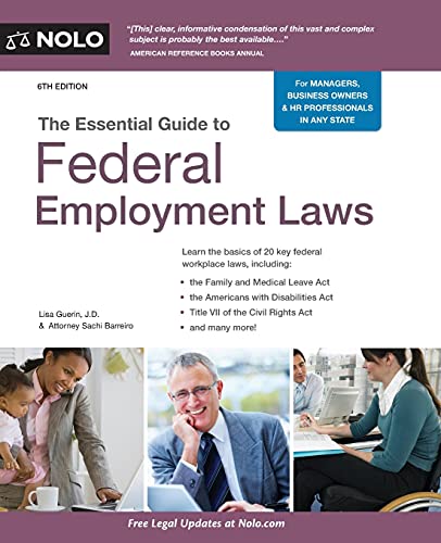 Imagen de archivo de Essential Guide to Federal Employment Laws, The a la venta por SecondSale