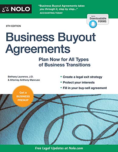 Beispielbild fr Business Buyout Agreements: Plan Now for All Types of Business Transitions: Plan Now for All Types of Business Transitions: With Downloadable Forms zum Verkauf von Buchpark