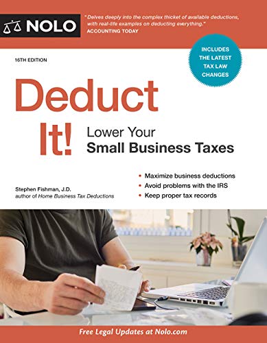 Imagen de archivo de Deduct It!: Lower Your Small Business Taxes a la venta por SecondSale