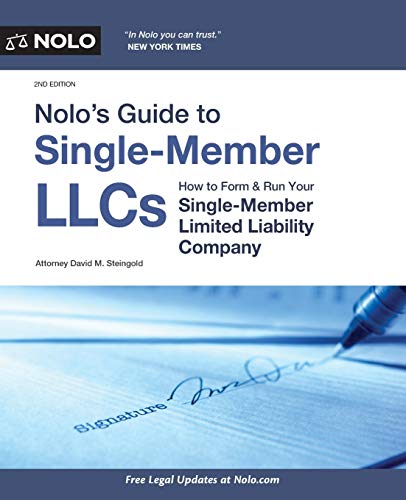 Beispielbild fr Nolo's Guide to Single-Member Llcs: How to Form & Run Your Single-Member Limited Liability Company zum Verkauf von Buchpark