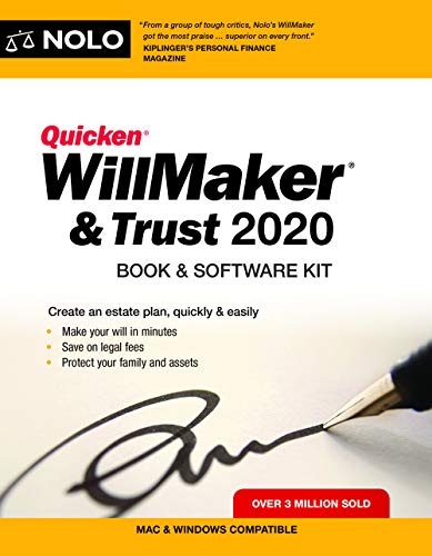 Imagen de archivo de Quicken Willmaker & Trust 2020: Book & Software Kit a la venta por HPB-Red