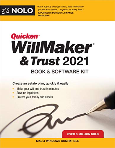 Imagen de archivo de Quicken Willmaker & Trust 2021: Book & Software Kit a la venta por Books-FYI, Inc.