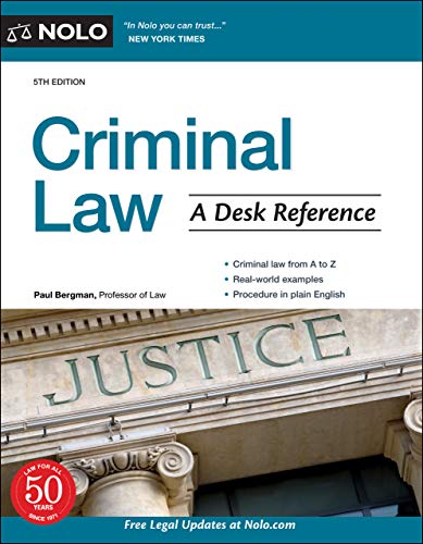 Beispielbild fr Criminal Law: A Desk Reference zum Verkauf von Byrd Books