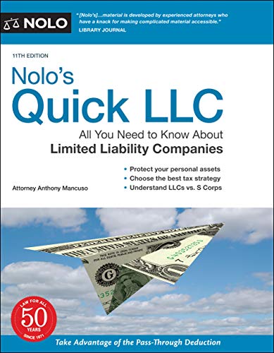 Imagen de archivo de Nolos Quick LLC: All You Need to Know About Limited Liability Co a la venta por Hawking Books