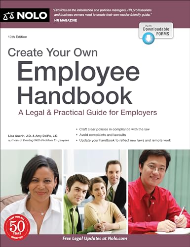 Beispielbild fr Create Your Own Employee Handbook : A Legal and Practical Guide for Employers zum Verkauf von Better World Books