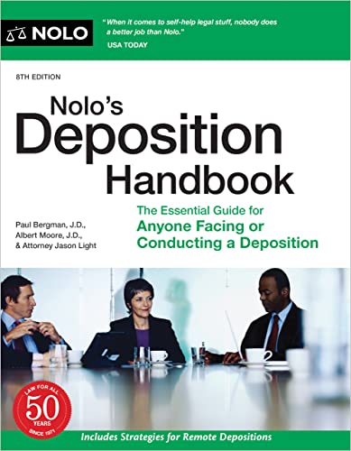 Beispielbild fr Nolo's Deposition Handbook: The Essential Guide for Anyone Facing or Conducting a Deposition zum Verkauf von HPB Inc.