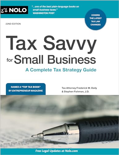 Beispielbild fr Tax Savvy for Small Business: A Complete Tax Strategy Guide zum Verkauf von Buchpark