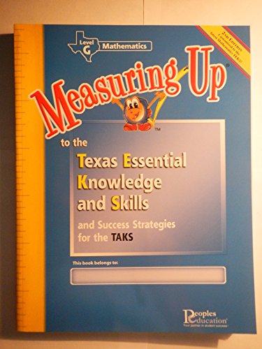 Stock image for Measuring up to Texas Essential Knowledge and Skills Level G Mathematics for sale by HPB-Red