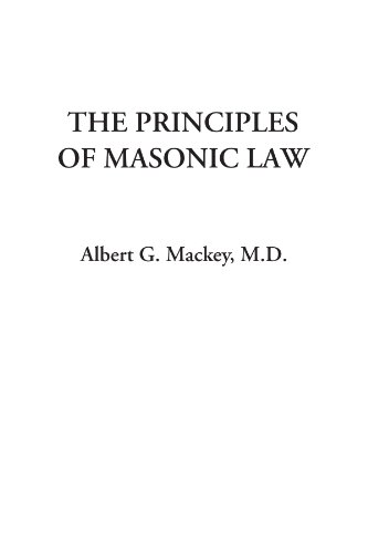 Stock image for The Principles of Masonic Law for sale by Revaluation Books