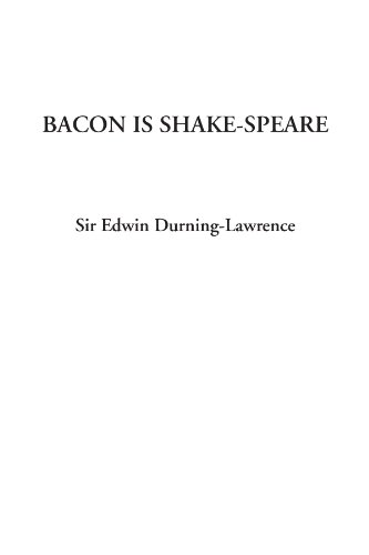 Beispielbild fr Bacon is Shake-Speare zum Verkauf von Revaluation Books