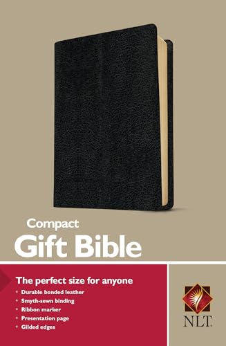 Stock image for Compact Gift Bible NLT (Bonded Leather, Black) for sale by Lakeside Books