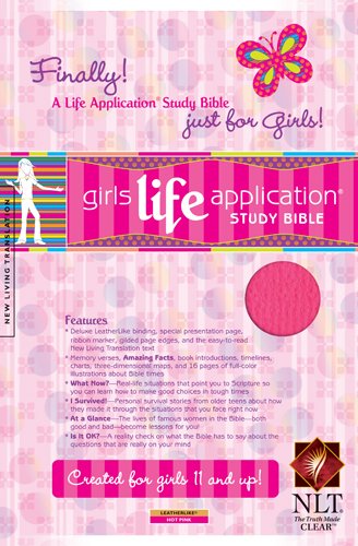 Imagen de archivo de Girls Life Application Study Bible NLT (Kids Life Application Bible) a la venta por Red's Corner LLC