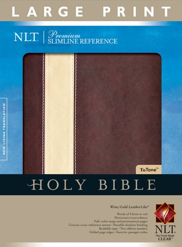 Stock image for Premium Slimline Reference Bible NLT, LP, TuTone for sale by Ergodebooks