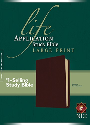 9781414307213: NLT Life Application Study Bible, Second Edition, Large Print (Red Letter, Bonded Leather, Burgundy/maroon)