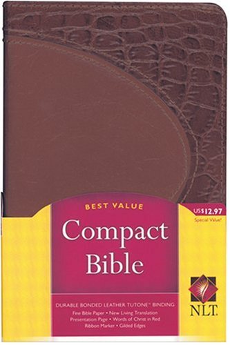 9781414309705: Holy Bible: New Living Translation, Durable Bonded Leather Tutone, Brown-brown, Compact,