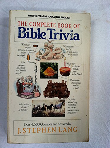 Beispielbild fr The Complete Book of BIBLE TRIVIA zum Verkauf von Wonder Book