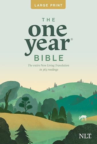 Stock image for The One Year NLT Large Print Thinline Bible (Softcover) The Entire Bible in 365 Readings in the Clear and Trusted New Living Translation for sale by Book Deals