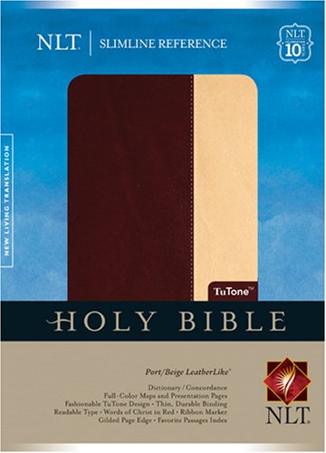 Stock image for Slimline Reference Bible NLT, TuTone for sale by Bookmans