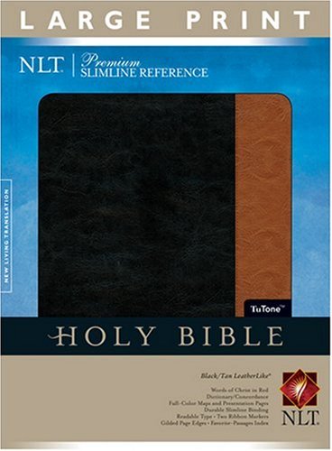 Stock image for Premium Slimline Reference Bible NLT, Large Print, TuTone for sale by HPB-Ruby