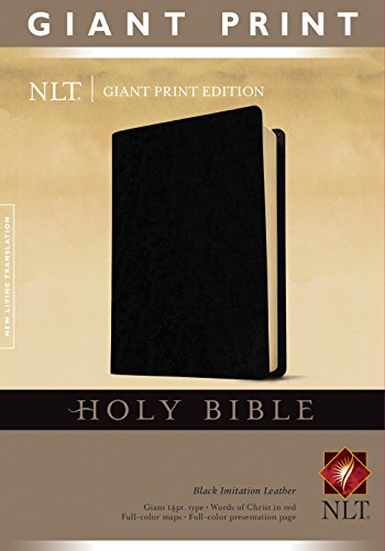 9781414314280: NLT Holy Bible, Giant Print, Black: New Living Translation, Black, Imitation Leather, Classic Text Edition, Giant Print