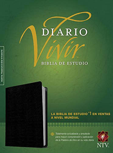 9781414314808: Biblia de Estudio del Diario Vivir-Ntv: Nueva Traduccin Viviente, Negro, Piel fabricada