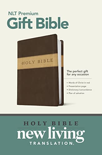 9781414316932: Premium Gift Bible: New Living Translation, Dark Brown/Tan, Tutone, LeatherLike, Gift and Award