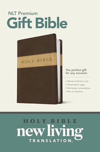 9781414316932: Holy Bible: New Living Translation, Dark Brown/Tan, Tutone, LeatherLike, Gift and Award