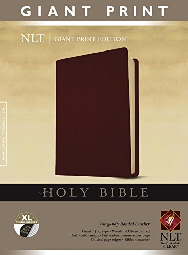 9781414319865: Holy Bible: New Living Translation, Burgundy, Giant Print, Bonded Leather, Classic Text Edition