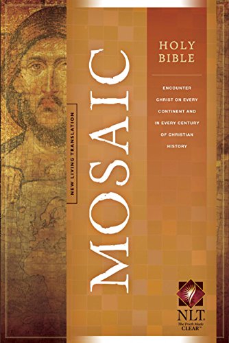 9781414322056: Holy Bible: Mosaic NLT, Cross (LeatherLike)
