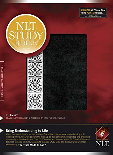 Imagen de archivo de NLT Study Bible, Floral TuTone a la venta por GoldBooks