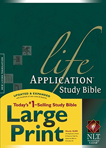 Imagen de archivo de NLT Life Application Study Bible, Second Edition, Large Print (Red Letter, Hardcover, Indexed) a la venta por GoldBooks