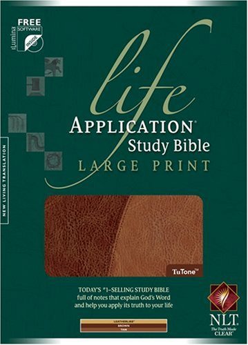 Imagen de archivo de Life Application Study Bible-NLT-Large Print a la venta por ThriftBooks-Dallas