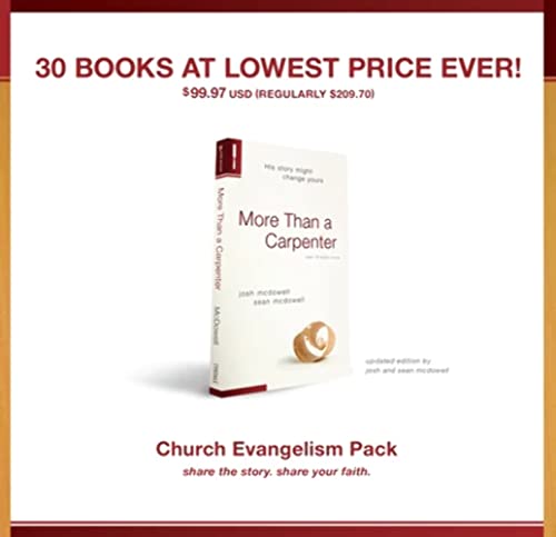 Stock image for More Than a Carpenter 30 Pack, Church Evangelism Pack 30-Pack [Paperback] McDowell, Josh D. and McDowell, Sean for sale by Lakeside Books