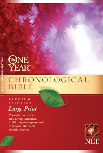 Beispielbild fr The One Year Chronological Bible NLT, Premium Slimline Large Print (Softcover) zum Verkauf von Lakeside Books