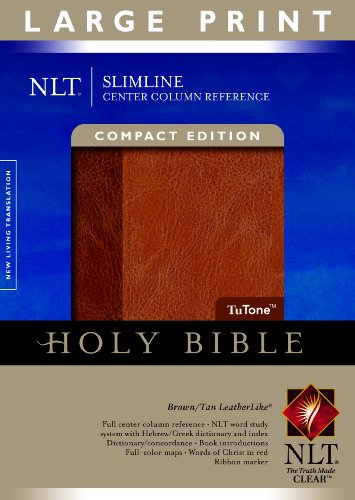 9781414338538: NLT Slimline Center Column Reference Bible, Compact Edition,