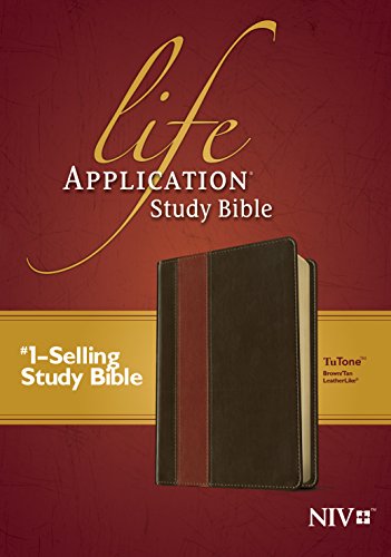 9781414359786: Life Application Study Bible: New International Version, Brown/Tan, Tutone Leatherlike