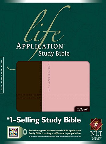 9781414363325: NLT Life Application Study Bible, Dark Brown/Pink