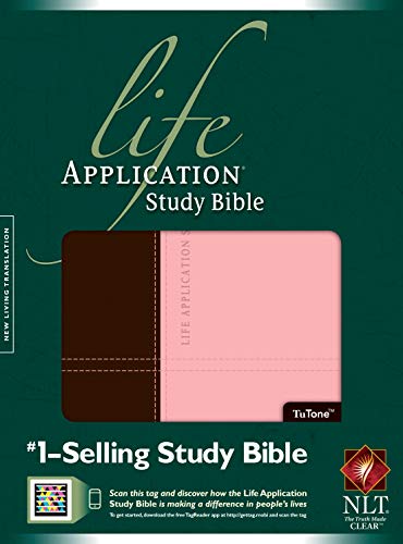 NLT Life Application Study Bible, Second Edition, TuTone (Red Letter, LeatherLike, Dark Brown/Pin...