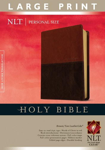 9781414368337: Holy Bible: New Living Translation, Brown / Tan, LeatherLike, Personal Size