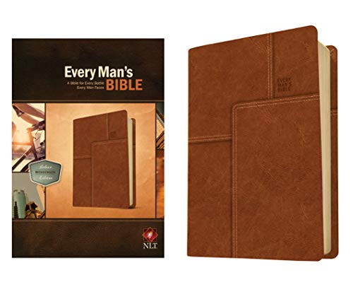 9781414381084: Every Man's Bible: New Living Translation, Deluxe Messenger Edition, Brown Leather