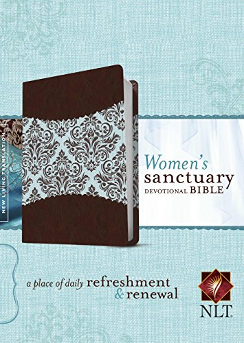 Beispielbild fr Women's Sanctuary Devotional Bible NLT, TuTone (LeatherLike, Espresso/Vintage Floral): A Place of Daily Refreshment and Renewal zum Verkauf von Books Unplugged