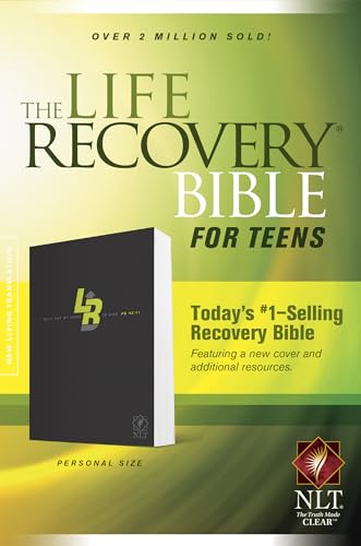 Stock image for The NLT Life Recovery Bible for Teens (Personal Size, Softcover): Inspirational Addiction Bible for Teens Dealing with Drugs, Alcohol, and Personal Struggles, Tied to 12 Steps of Recovery for sale by Pink Casa Antiques